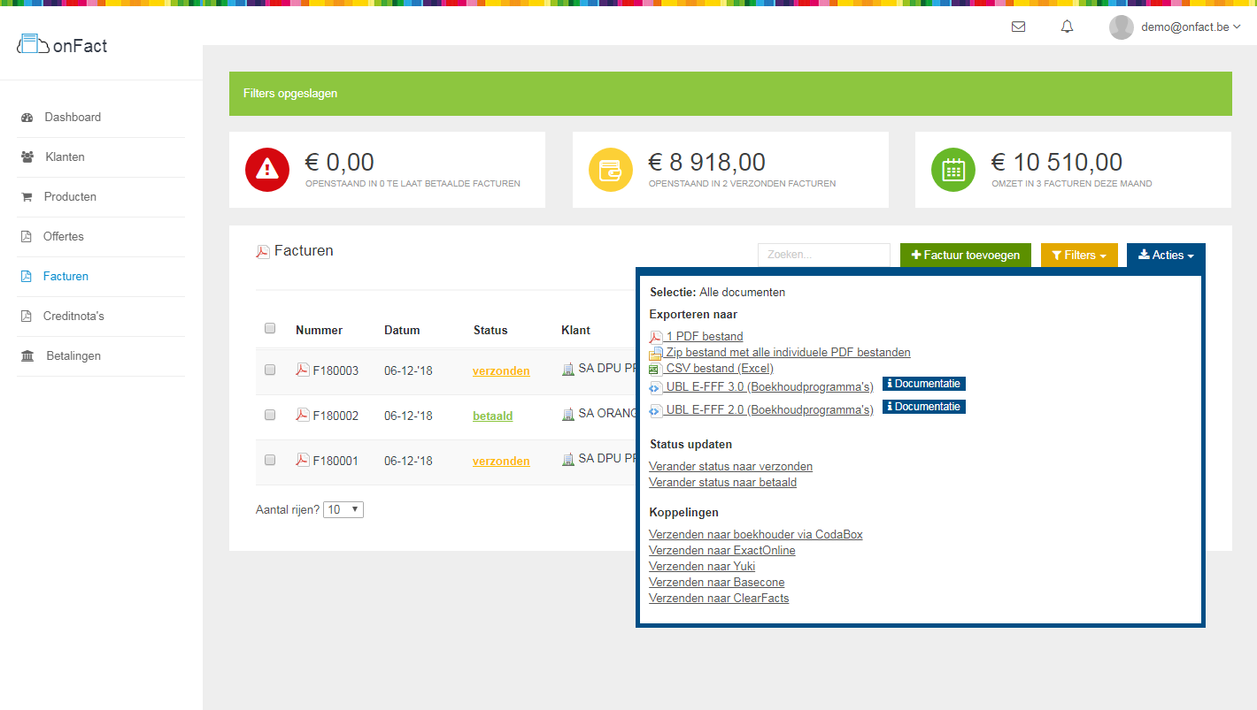 Factuur Maken Met OnFact Factuur maken met onfact